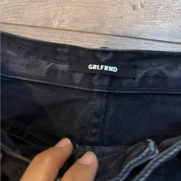 GRLFRND Charcoal Wide Leg Jeans - Picture 4 of 8